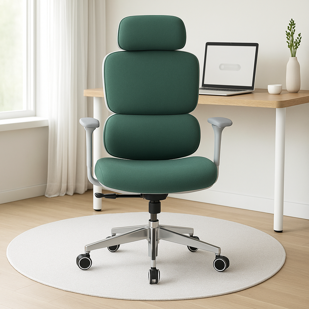 high back chair front