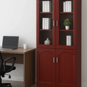 wooden filing cabinet