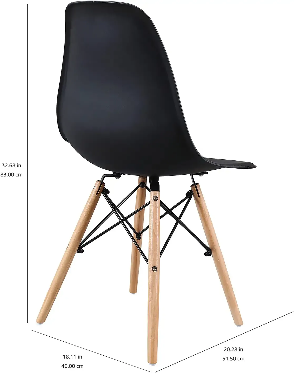 Jenna Black eames plastic chair
